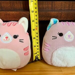 Squishmallows Pink and Cream Cat Plush Toy